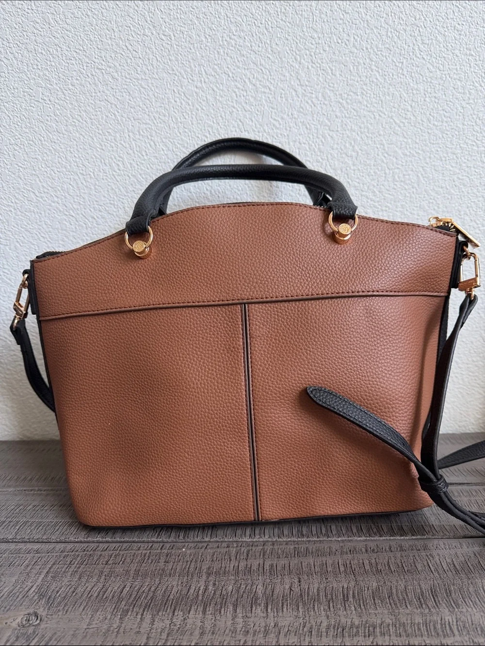 Anne Klein Women's Brown Dome Satchel NWOT